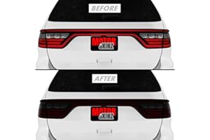 SlickMod PreCut Vinyl Smoke Tint for 2014-2023 Dodge Durango Tail Light (20% Dark Smoke, 1. Taillight)