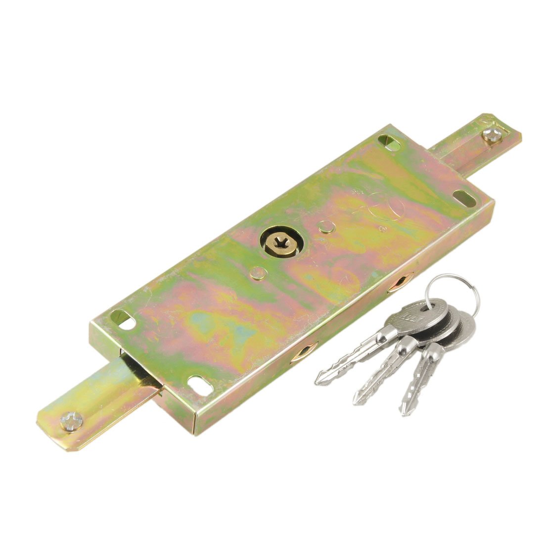 Sourcingmap Gold Tone Cross Keyway Cylinder Head Roller Shutter Door Lock W 3 Keys
