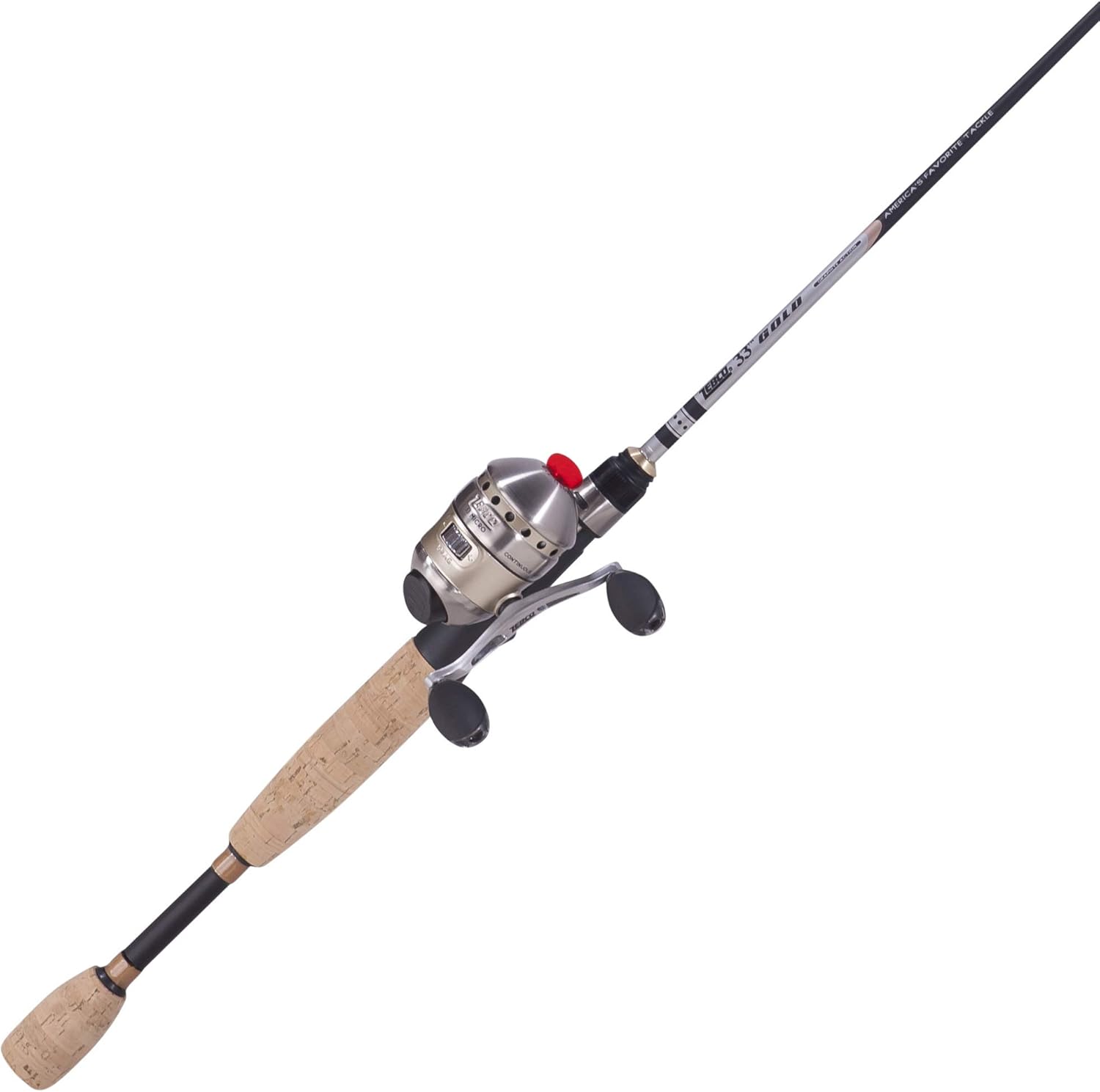Zebco 33 Micro Gold Ultra Light Spincast Combo (2Piece