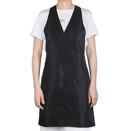 Segbeauty Hairdresser Smock Sleeveless Stylist Vest Black With 3