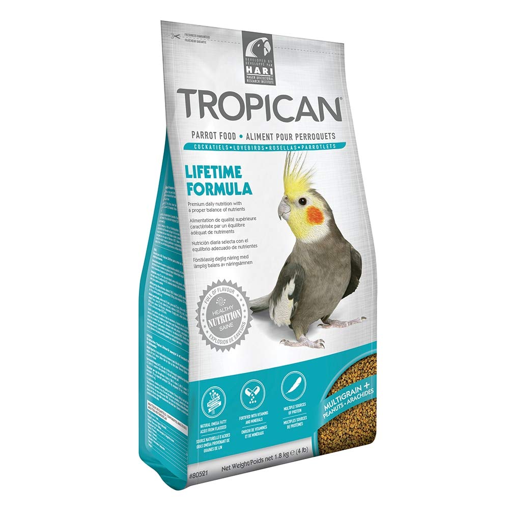 Hari Tropican Cockatiel Lifetime Granules, 1.8 kg,WHITTE