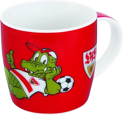 Vfb Stuttgart Tasse Fritzle Im Geschenkskarton Kaffeetasse Porzellanbecher Fanartikel Amazon De Sport Freizeit