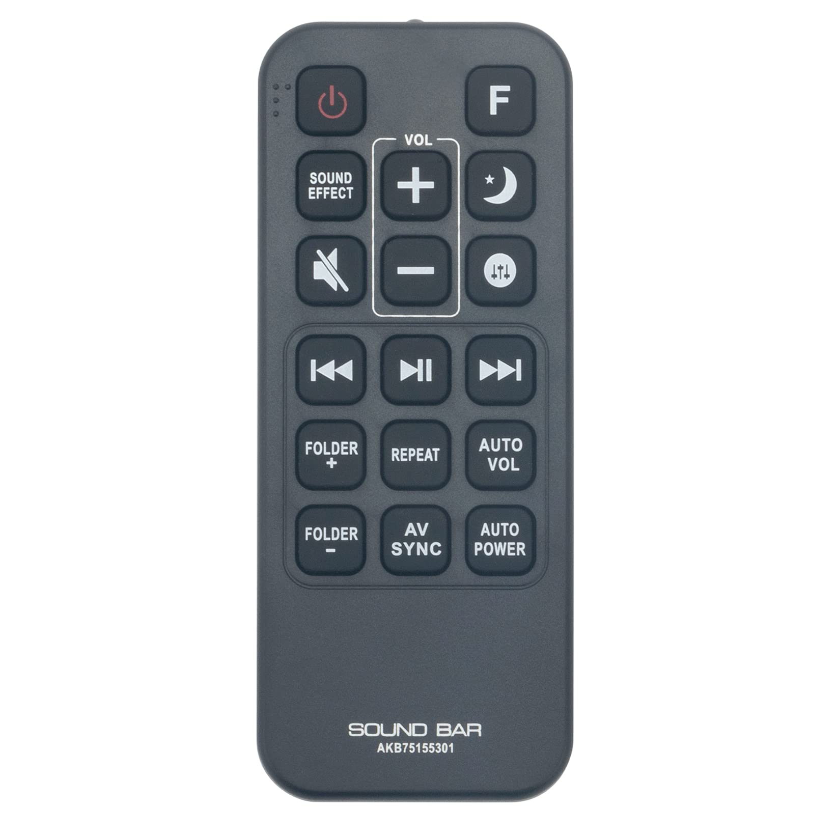 VINABTY AKB75155301 Remote Control for LG Soundbar Speaker System SJ5 SPJ5-W SPJ5