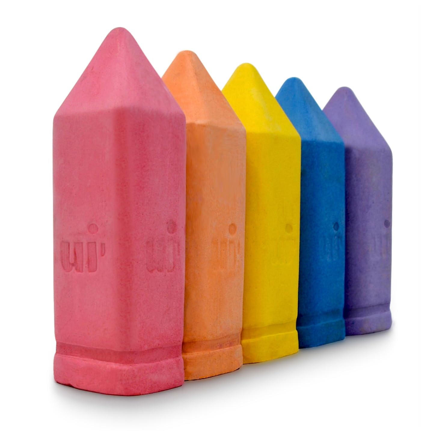 Photo 1 of Urban Infant Non-Toxic Sidewalk Chalk for Toddlers and Kids - Washable Outdoor Jumbo Chalk - Rainbow