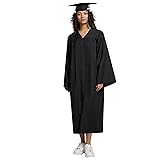 TngHui Unisex Matte Graduation Gown Cap 2025 2026