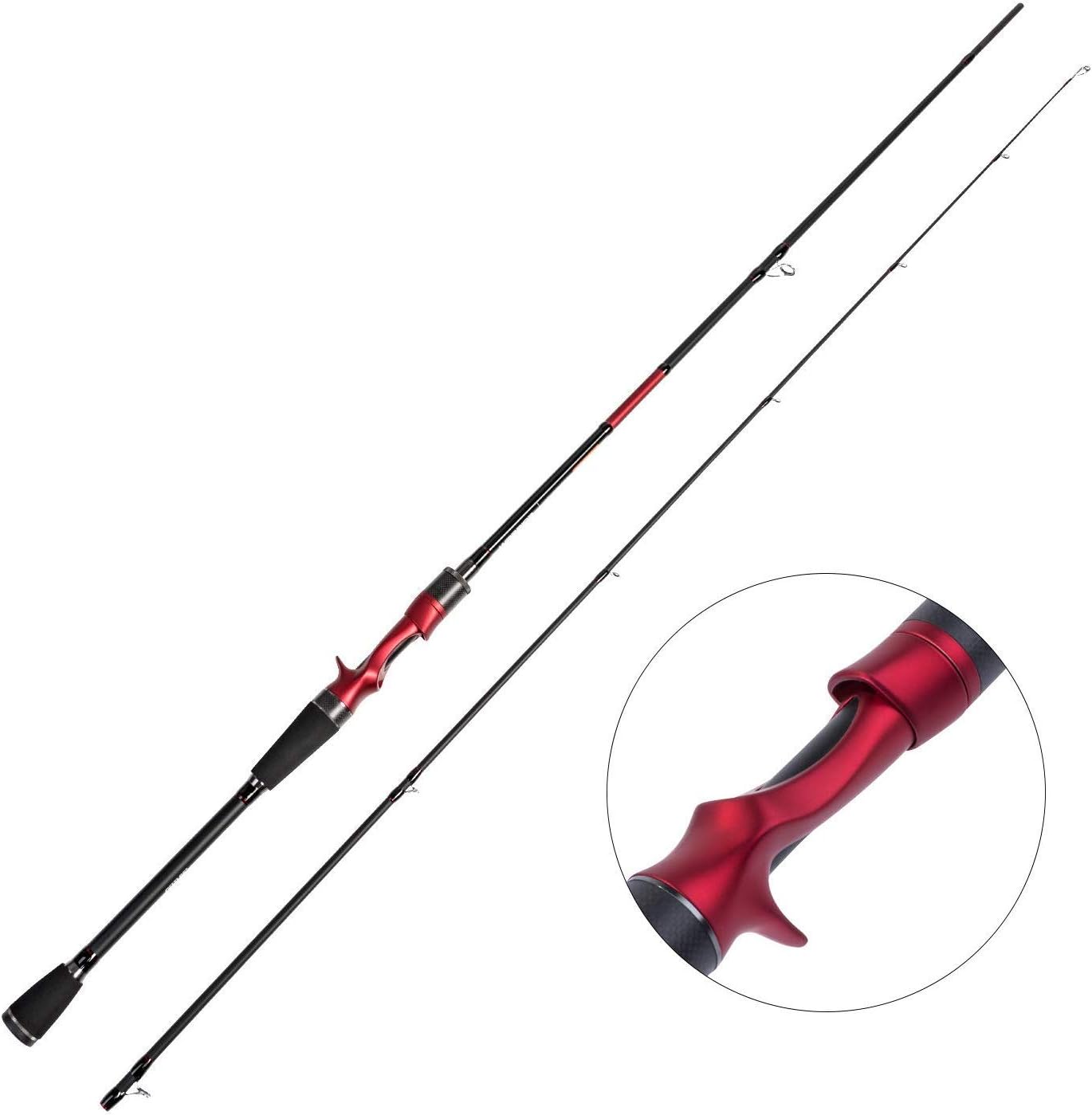 Goture Travel Fishing Rods 4Pcs,Casting/Spinning Rod with Case 6ft-10ft