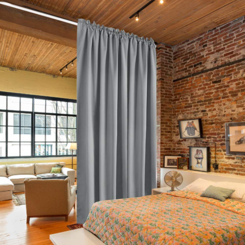 No Drill Needed Curtain Rod 82 161 Inch Extra Long Tension Curtain