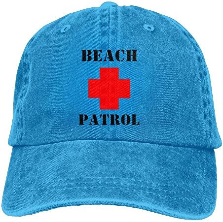 YYxin2xu Beach Patrol Unisex Flat Bill Hip Hop Cap Baseball Hat Head-Wear Cotton Snapback Hats Royalblue