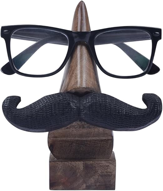 mustache glasses holder