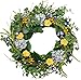 The Wreath Depot Aftonshire Silk Spring Front Door Wreath 24 Inch, Beautiful Full Handcrafted Spring Wreath, Designed in USA, White Storage Gift Box Included, Measures True to Size