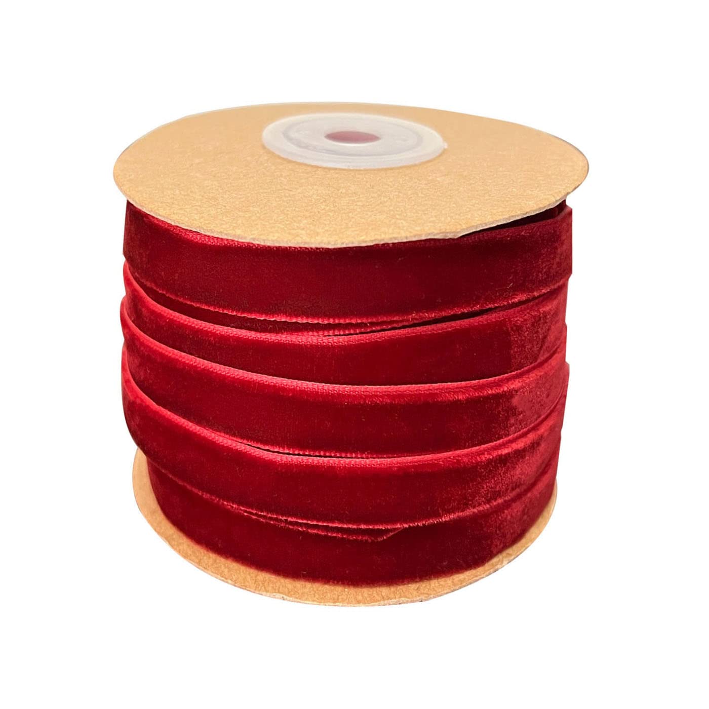 Amerisky Velvet Ribbon 10mm, Wrapping Ribbon for Crafts Christmas Decoration Gift Packaging 20 Yards (Wine Red)