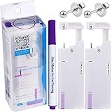 Firstomato 2PCS Disposable Ear Piercing Kit Aseptic Ear Piercing Gun Home Use Ear Cartilage Piercing Tool Hypoallergenic Surg