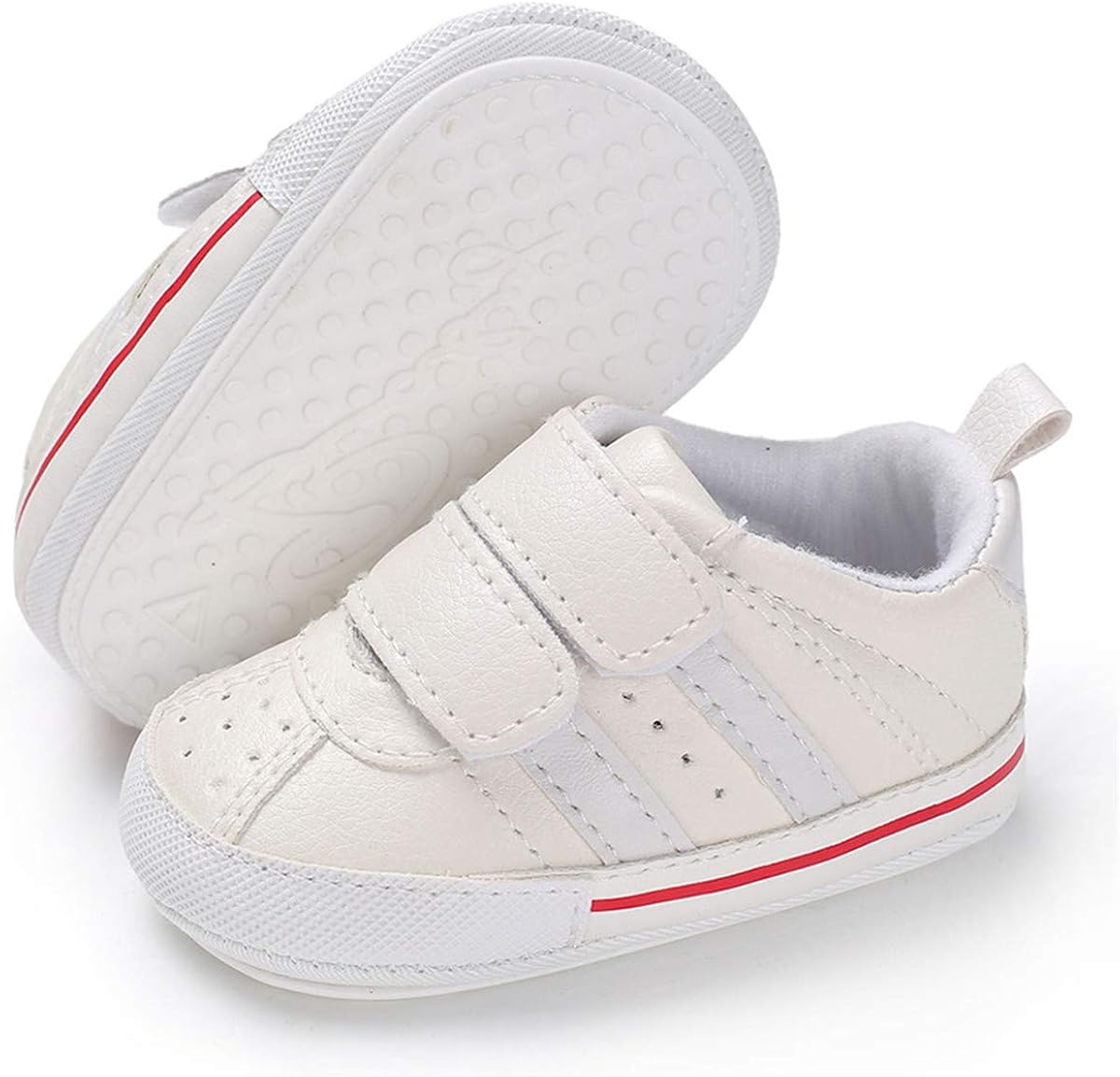 Baby Boys Girls Sneakers Non Slip Rubber Sole Infant Toddler First Walker Outdoor Tennis Crib Dress Shoes