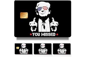 KnowonK Donald Trump Rally attack 2024 Credit Card Skin,Debit Card Sticker,Transportation Card,4 PSC,Trump Assassination Debit Card Sticker Trump Shoting Decals for Kids Adult (Color-Trump2)