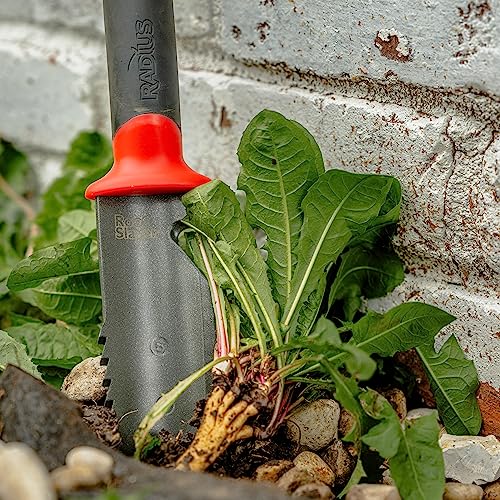 Radius Garden 17211 Root Slayer Soil Knife with Holster, Original Red