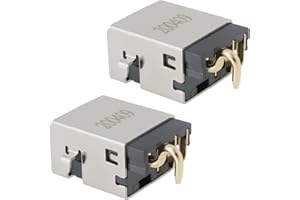 eMagTech 2PCS DC Power Jack Charging Port Compatible with MSI GF65 Thin 9sexr-229fr MS-16W1 Gaming Laptop 16.8x13.7mm DC Powe