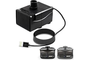 Cat Water Fountain Pump, Pet Water Fountain Replacement for SIBAYS 9L Large Dog Water Fountain Pump,Mini Submersible Pumps