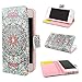 ivencase Tribal Design Wallet PU Leather Stand Flip Case Cover For Apple iPhone 5 5S + One 