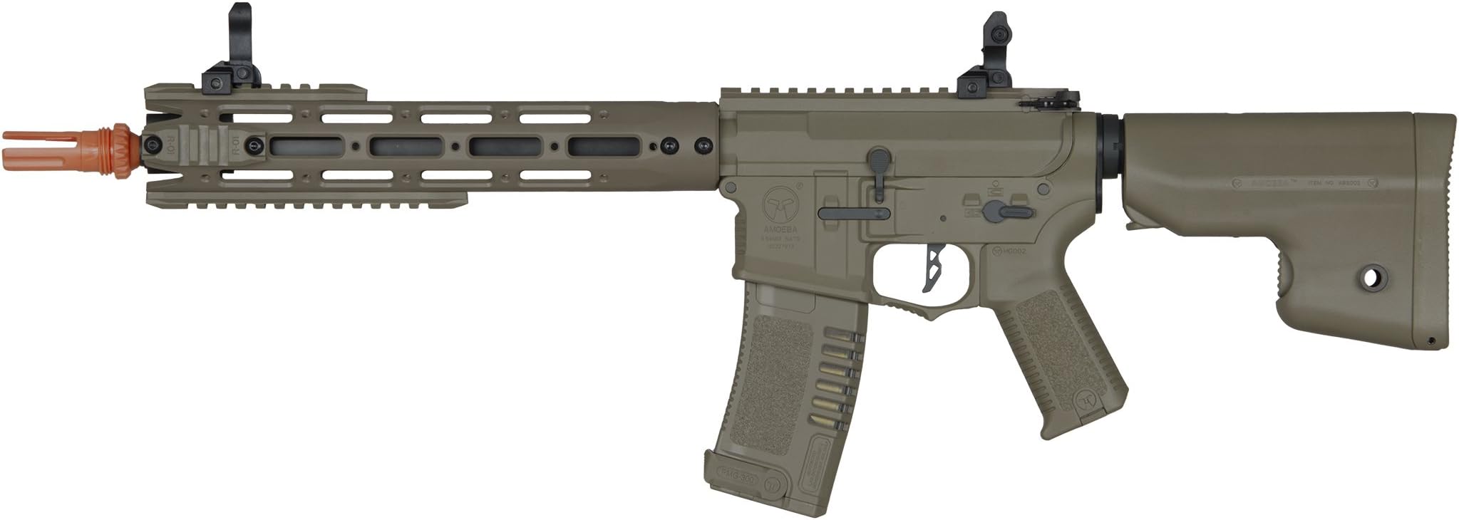 Elite Force Amoeba AM-009 AEG Powered Automatic 6mm BB Rifle Airsoft Gun, Dark Earth Brown