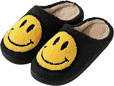 smiley face slippers amazon