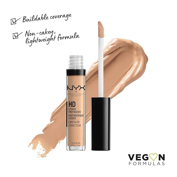 NYX PROFESSIONAL MAKEUP HD STUDIO PHOTOGENIC CONCEALER WAND, MEDIUM COVERAGE – MEDIUM