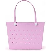 Baggallini Breeze Tote - 9"x18" Lightweight Washable Shoulder Bag - EVA Durable Beach Bag