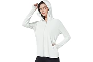 MINGYUEZAI Women's UPF 50+ Sun Protection Jacket Hooded Lightweight Long Sleeve Sun Shirt for Hiking Outdoor