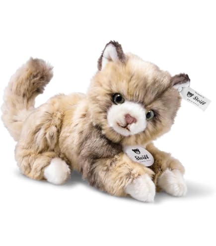 Amazon.com: Steiff 099366 Mimi Cat Plush Animal Toy, Black