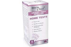 HealthCheckRx - At-Home Urinary Tract Infection Tests – 4- Individual Packaged Strips – Clinically Accurate - Detects Leukocy