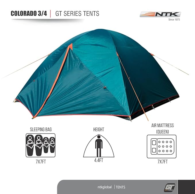 Amazon NTK Colorado GT 3 to 4 Person 7 by 7 Foot Foot Outdoor