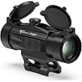Votatu P3X Prism Scope Shake Awake 3X Magnification Prism Sight with Etched Reticle and Red & Green Illumination, Compact Rifle Scope
