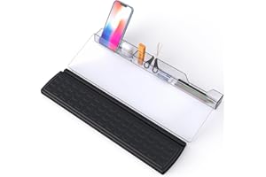 Laokiiy Keyboard Riser, Computer Keyboard Stand Acrylic Tilted Keyboard Holder for Easy Ergonomic Typing&Working, 3-Level Height Adjustment Keyboard Riser with Keyboard Wrist Rest, Fits All Keyboard