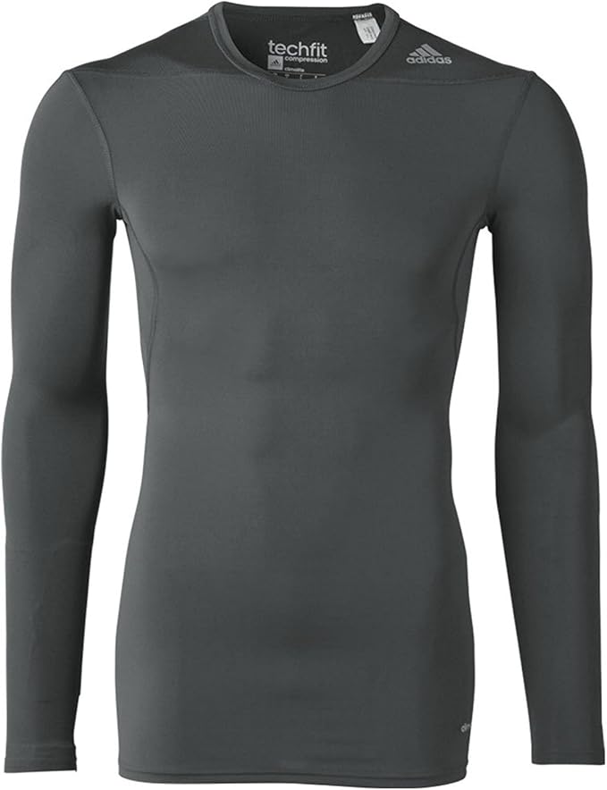 Adidas men's techfit compression long sleeve shirt Clearance