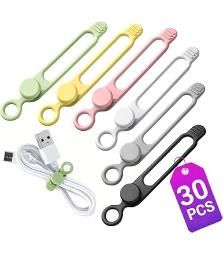 Data Cable Organizer, 2025 Upgrade Silicone Headphone Organizers