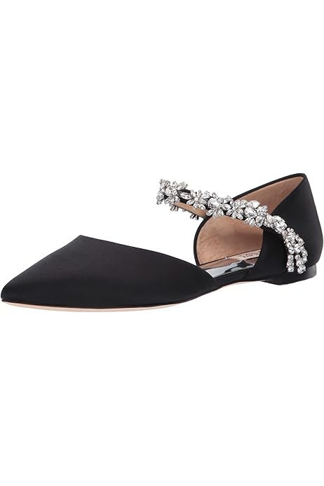 badgley mischka vivien ankle strap flats