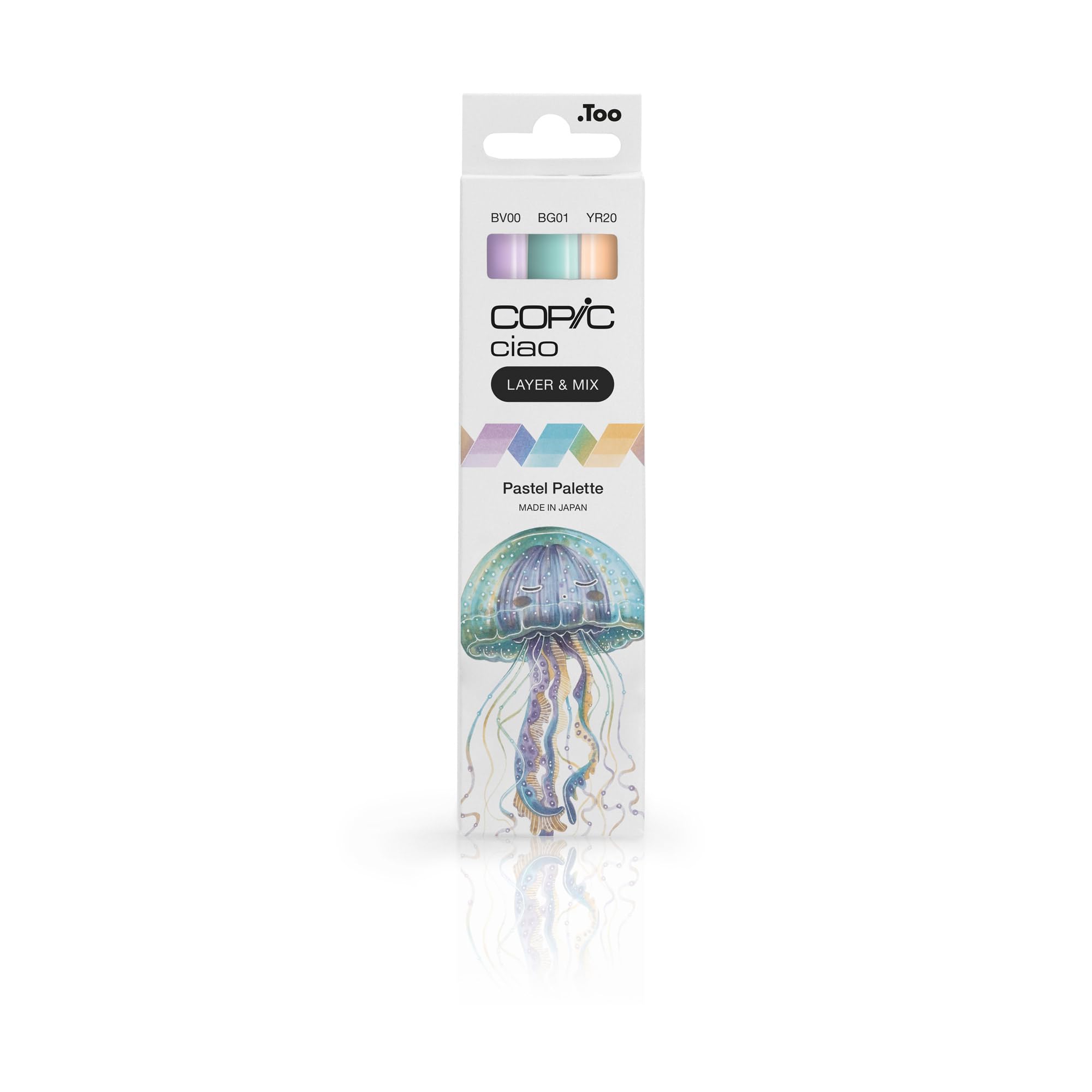 COPIC Ciao Layer & Mix Set Of 3 Pens, Pastel Palette Markers, Art, Craft Colouring, Graphic, Highlighter, Design, Anime Manga