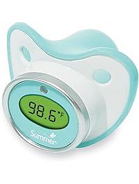 Summer Infant Pacifier Thermometer, Teal/White