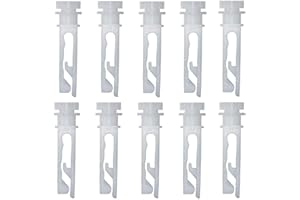The Stem 10Pack for Vanes Carrier of 3-1/2" or 5" Vertical Blinds Components Used for Iron Headrail of Vertical Blinds Access
