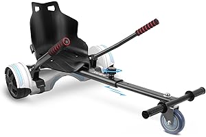 Hiboy HC-01 Hoverboard Seat Attachment for 6.5" 8" 8.5" 10" Hoverboards, Easy Assembly & Adjustable Frame Length Buggy Attachment, Hoverboard Go Kart Accessory for Kids & Adults