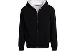 Coney Island Girls Hoodie - Cozy Soft Fleece Sherpa Lined Zip Up Hoodie Sweatshirt for Girls (Sizes Run Small: 4-16)