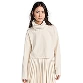 Les Tien Women's Coreena Cropped Cowl Neck Top
