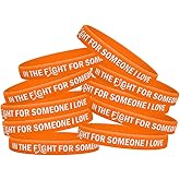 In the Fight for Someone I Love Silicone Wristband Bracelet for Cancer & Cause Awareness (10 Pack)