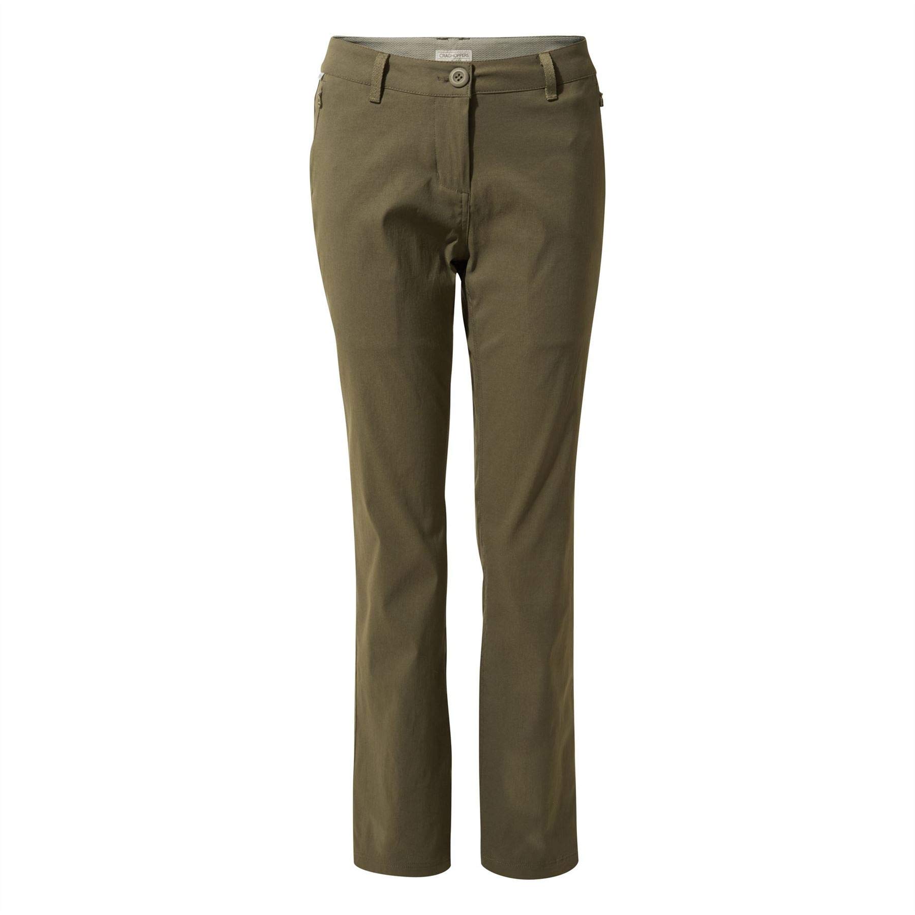 Craghoppers PRO Stretch Long Leg Womens Trousers - Mid Khaki - 14 - Long
