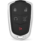 Smart Key Fob Replacement Fits for Cadillac XT4 XT5 XT6 2020 2021 2022 2023 2024 Smart Proximity Car Keyless Entry Remote Control 433Mhz HYQ2ES 13522879 13544052