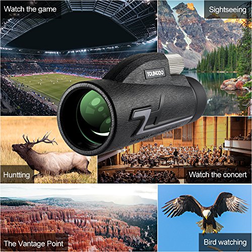 Monocular Telescope, Youngdo Monocular Scope 16X50 High Power for Adults Compact, with Smartphone Photography Adapter and Holder, Waterproof BAK4 Prism FMC Lens for Bird Watching Hunting Travelling - Thumbnail 5