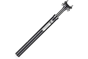 Suspension Seatpost for Bicycles - 27.2/30.9/31.6 X 400mm Shock Absorbing Bike Seatposts - Lightweight Aluminum Alloy Seat Po