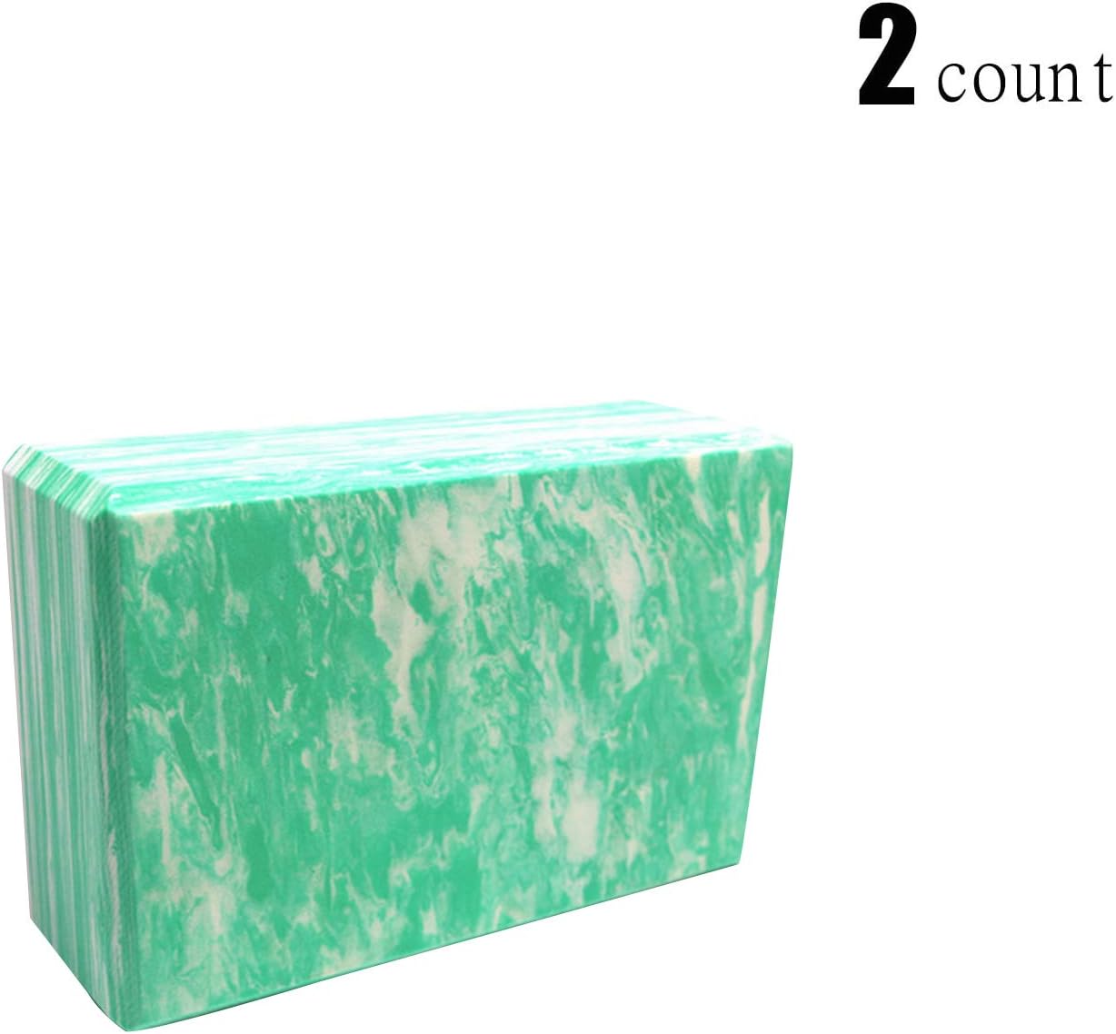 Yoga Block 2 Pack and High Density EVA Foam Yoga Brick to Support Balance and Deepen Poses