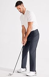 Libin Men's Golf Pants Classic Fit Flat Front Work