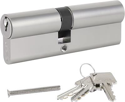 DIDA 90mm Euro Cylinder Lock with 3 Keys Anti-Pick Anti-Drill Matte Black