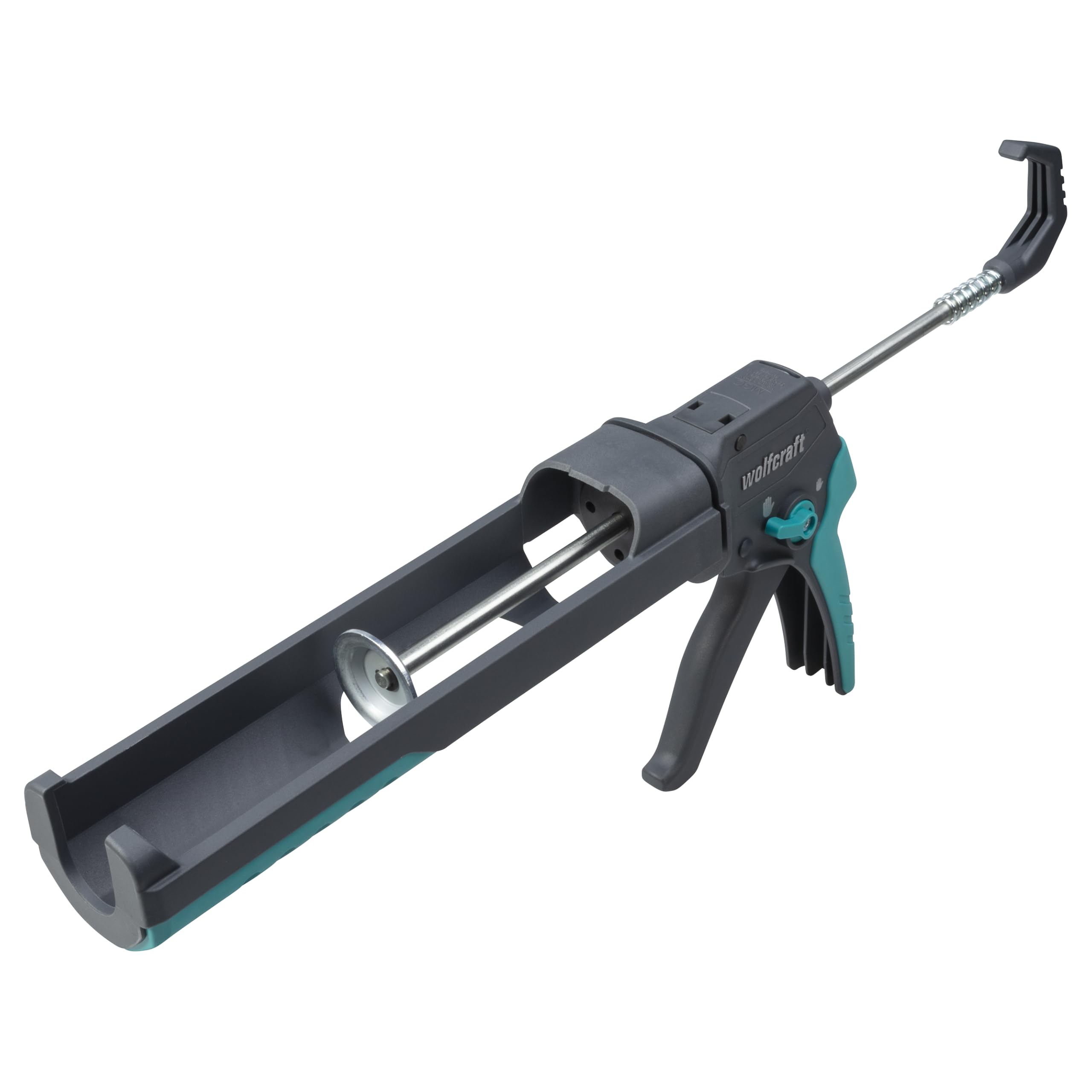 wolfcraft MG 400 Ergo Caulking Gun I 4354000 I Ergonomic Gun with gripping Distance Adjustment